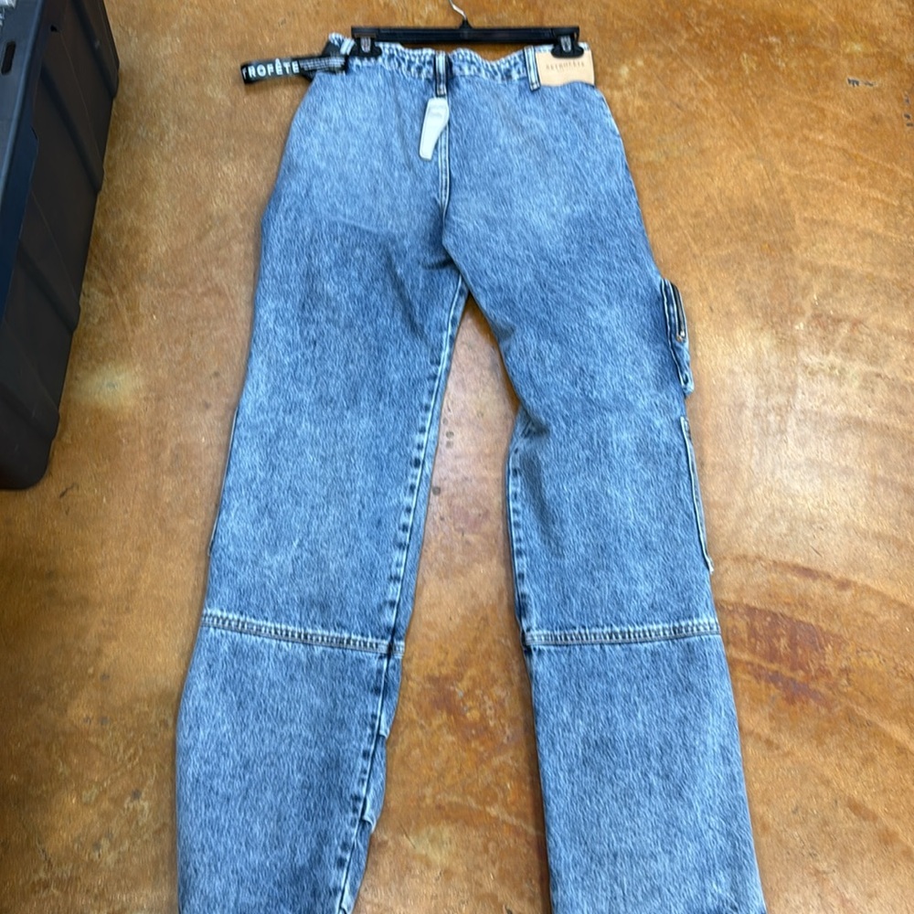 Retrofete Blue Straight Leg Jeans - Picture 5 of 7